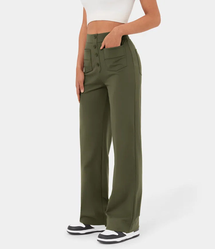 Ella ™ High-Waisted Wide-Leg Trousers