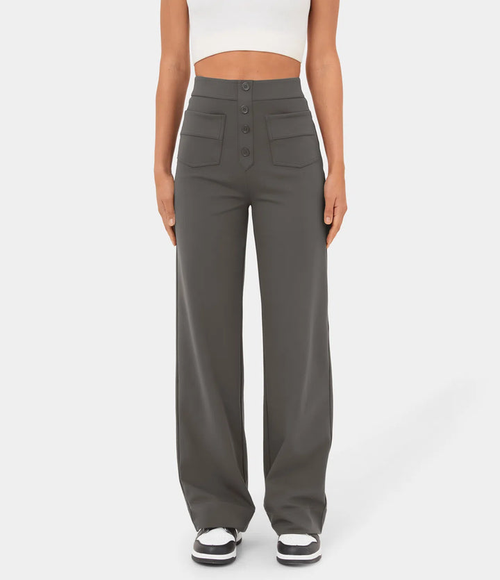 Ella ™ High-Waisted Wide-Leg Trousers