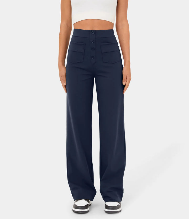 Ella ™ High-Waisted Wide-Leg Trousers