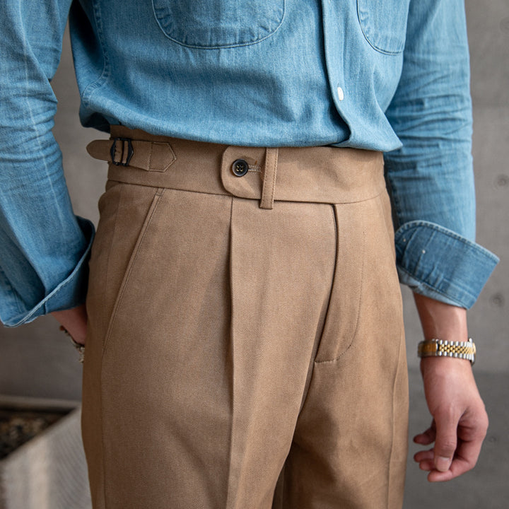 Men High-Waist Trousers