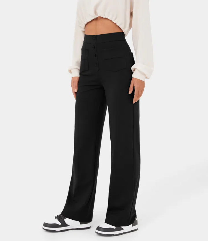 Ella ™ High-Waisted Wide-Leg Trousers