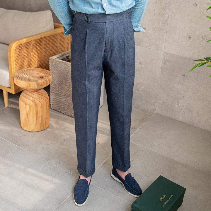 Men High-Waist Trousers