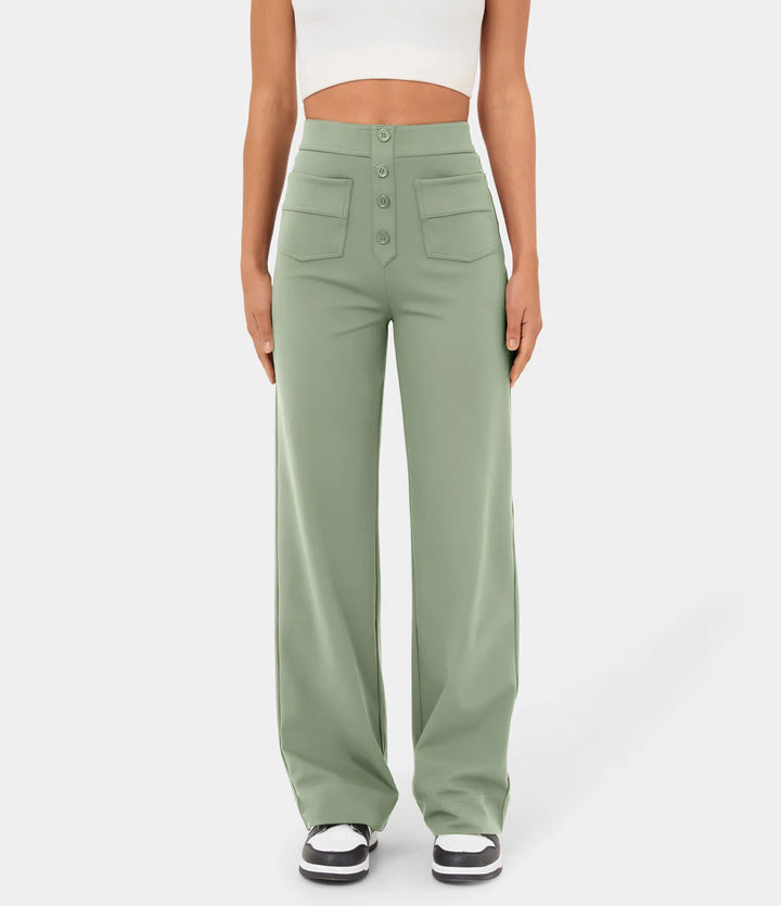 Ella ™ High-Waisted Wide-Leg Trousers