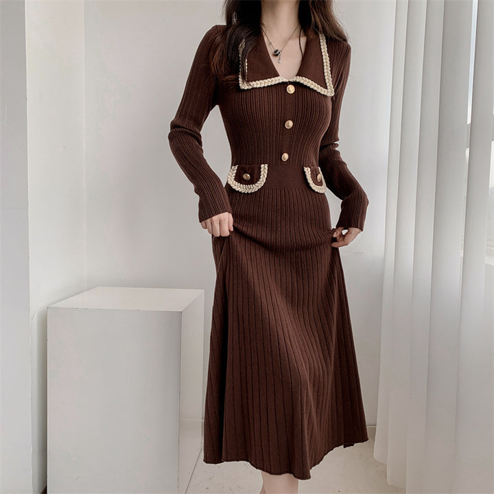 Women Knitted Collar Dress