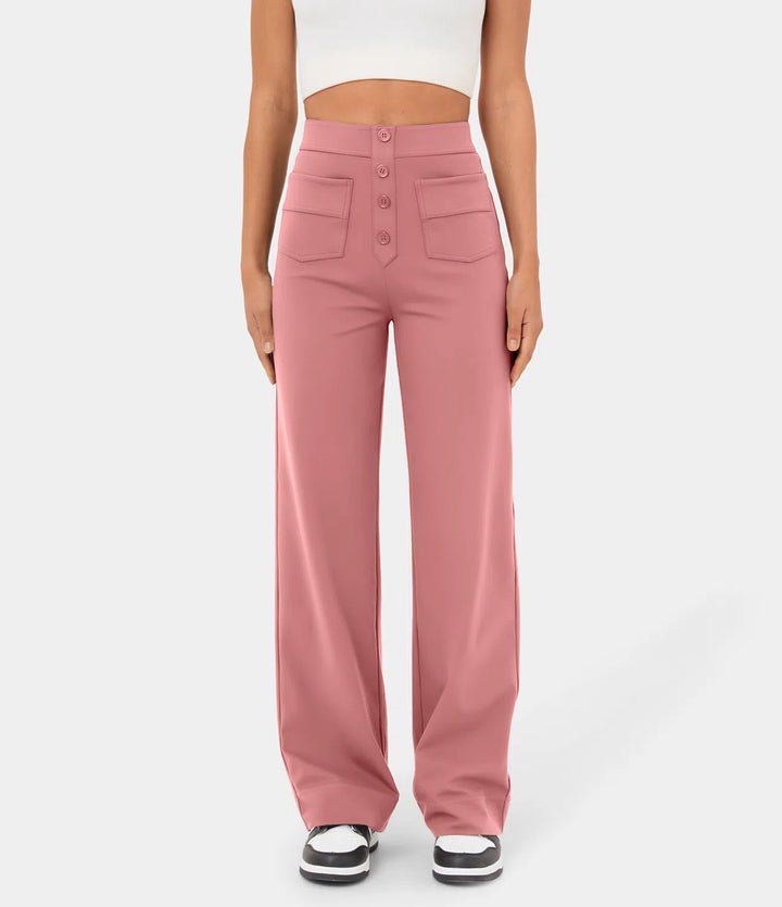 Ella ™ High-Waisted Wide-Leg Trousers