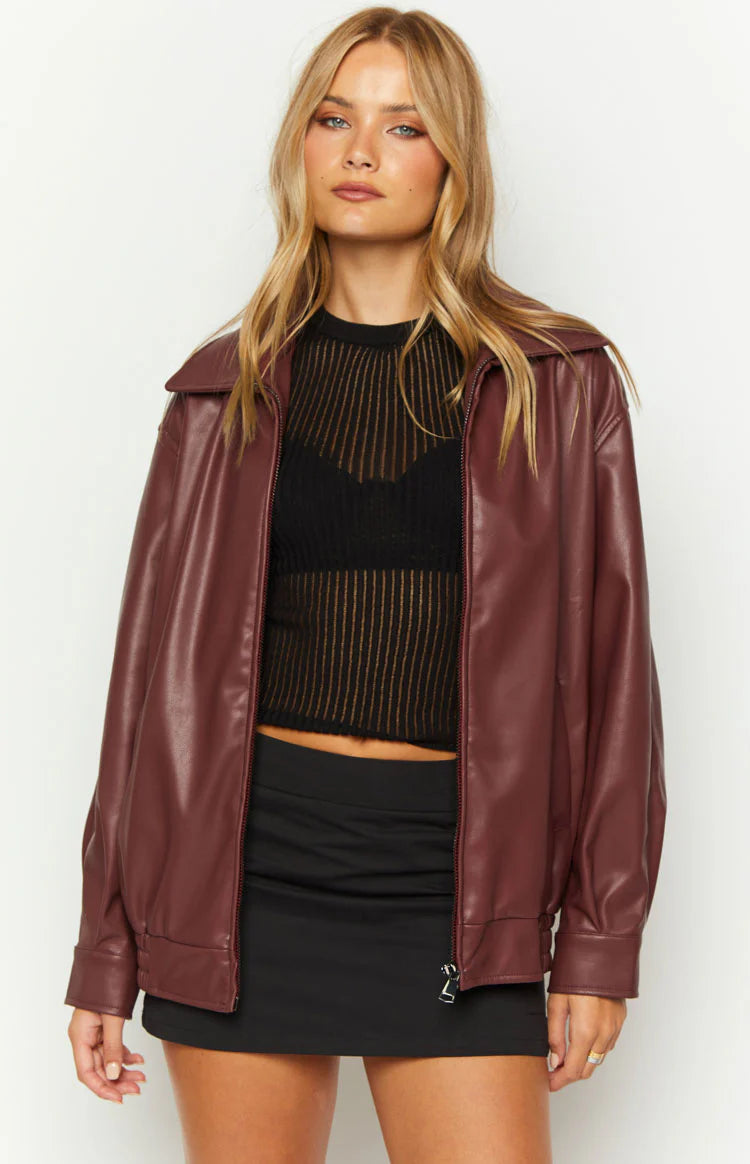 VALENTIN™ VINTAGE  LEATHER BOMBER