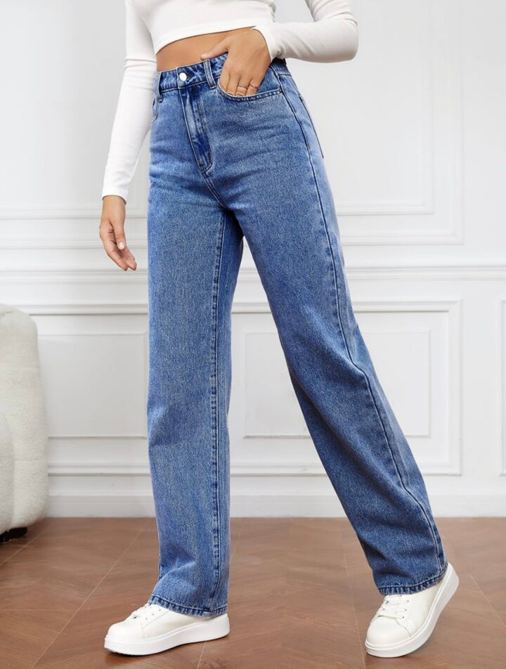 Violet ™ High-Waisted Straight Leg Jeans