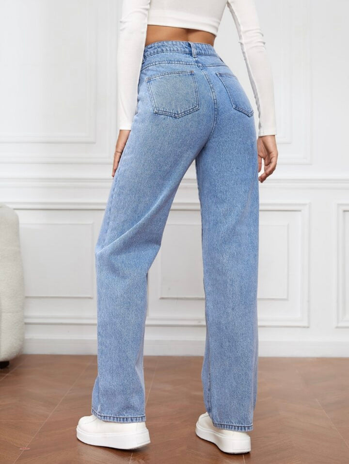 Violet ™ High-Waisted Straight Leg Jeans