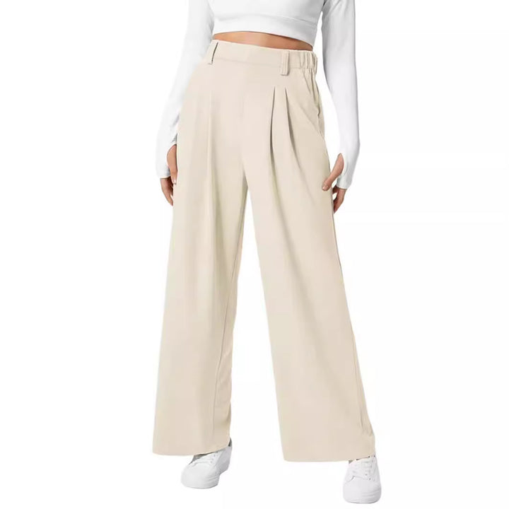 Women Elastic Wide Leg Pants