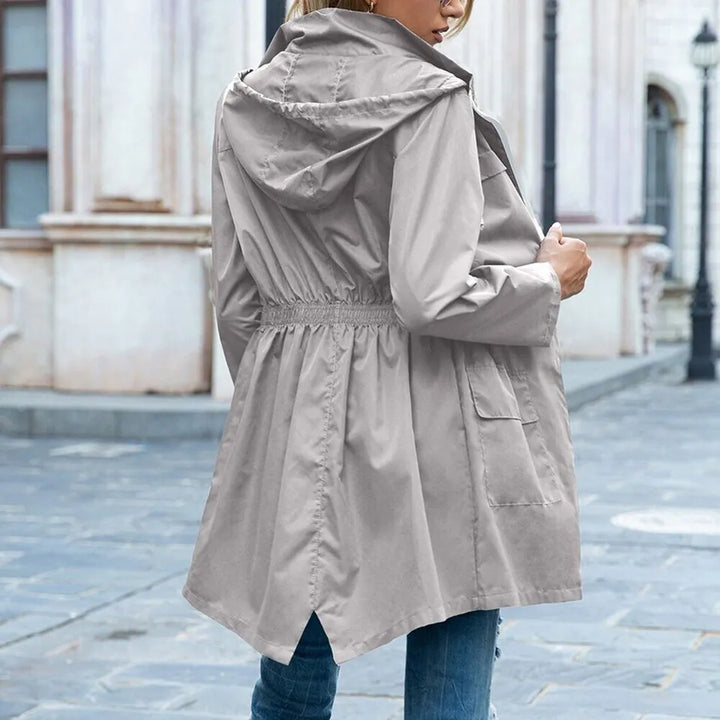 Justine™ Stylish Windbreaker Trenchcoat