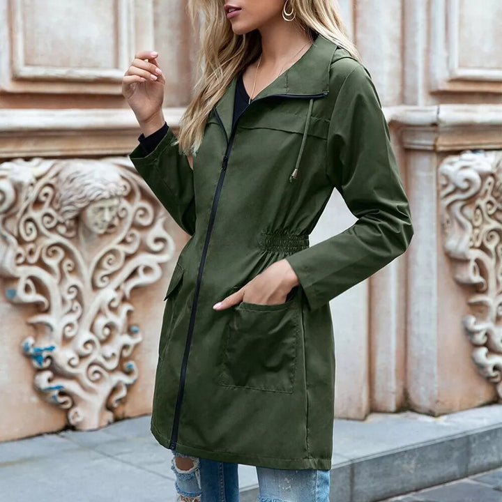 Justine™ Stylish Windbreaker Trenchcoat