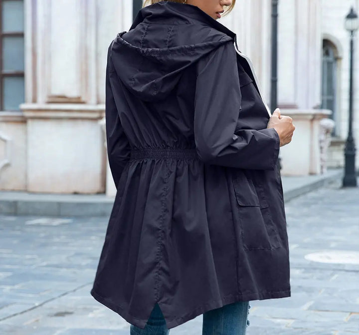 Justine™ Stylish Windbreaker Trenchcoat